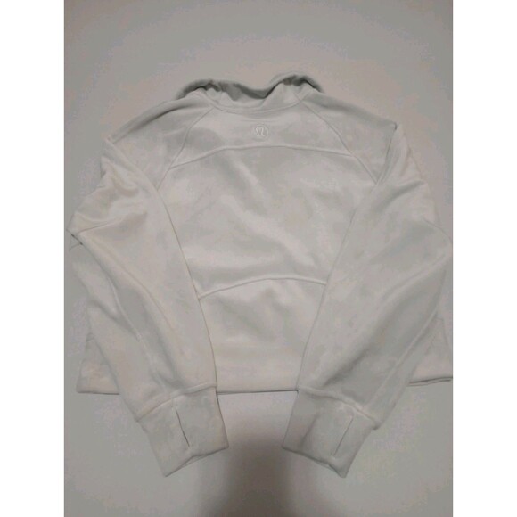 Lululemon Scuba Oversized Funnel Neck Half Zip Womens XS/S White Velvet - Picture 7 of 9